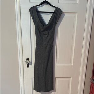 Aritzia Talula Small Gray Dress with Open X Back